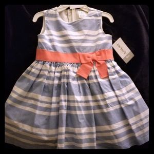 BABY striped dress-me up dress